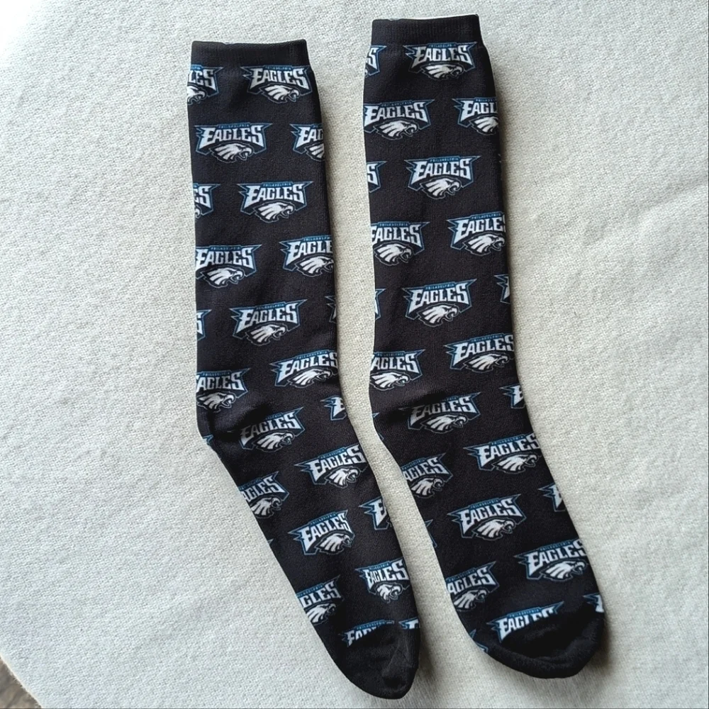 Eagles Black Crew Socks Game Superbowl Champions Philadephia Brand New